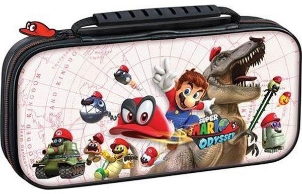 RDS Nintendo Switch Game Traveler Deluxe Travel Case - Super Mario Odyssey White