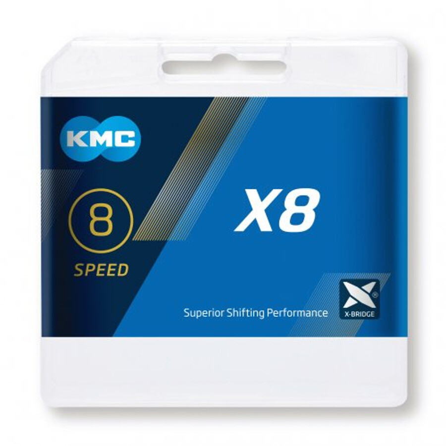 KMC X8 7/8-fach silver 114