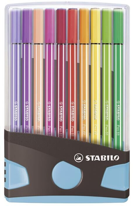 STABILO Filzstift Pen 68 Colorparade 20er Tischset anthrazit