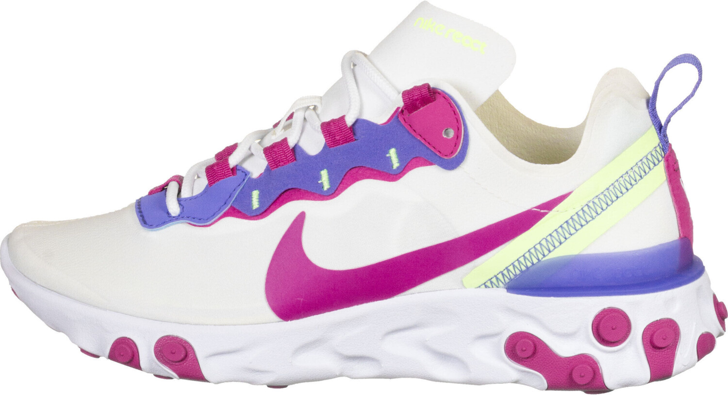 nike react element 55 pink and white
