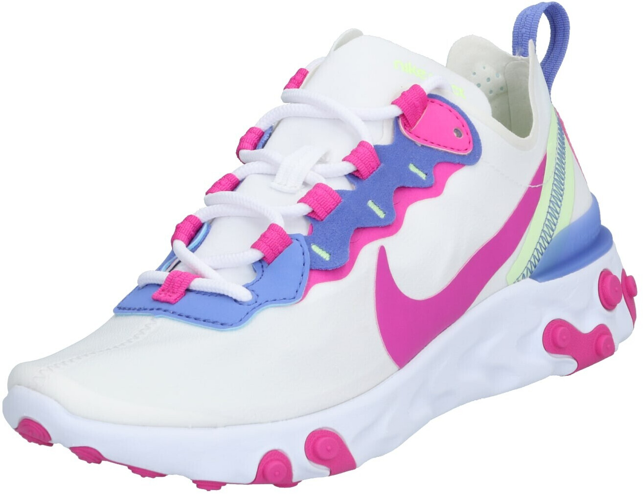 nike react element 55 pink and white