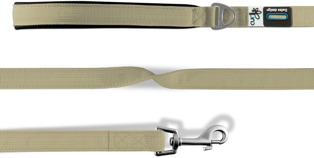Curli Basic Leash Nylon 140x1.5cm Tan