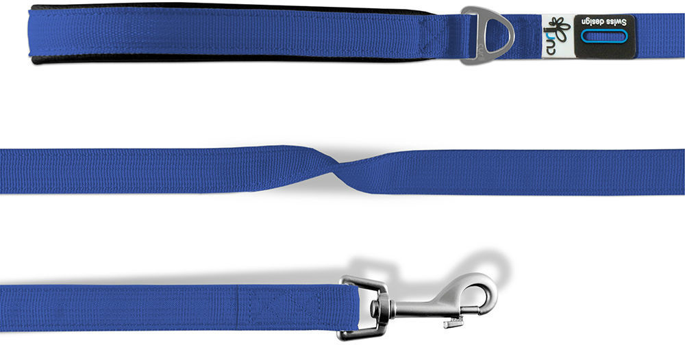 Curli Basic Leash Nylon 140x2cm Blue