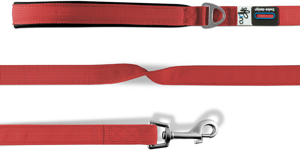 Curli Basic Leash Nylon 140x1,5cm Red