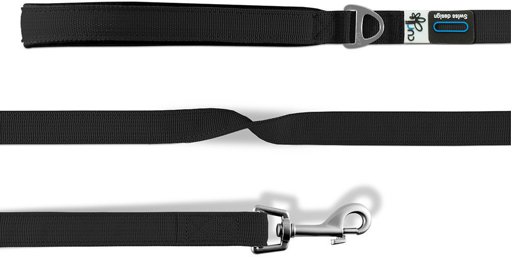 Curli Basic Leash Nylon 140x2cm Black
