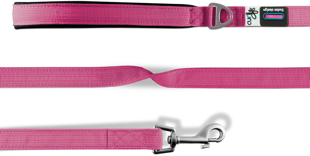 Curli Basic Leash Nylon 140x1.5cm Fuchsia