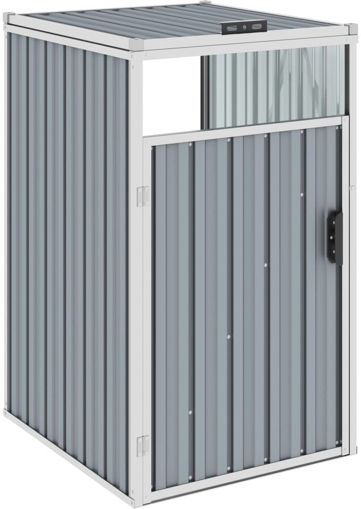 vidaXL Steel Bin Storage Box 1 x 240L Grey