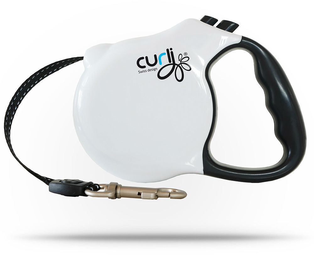 Curli Retractable Lead 5m White