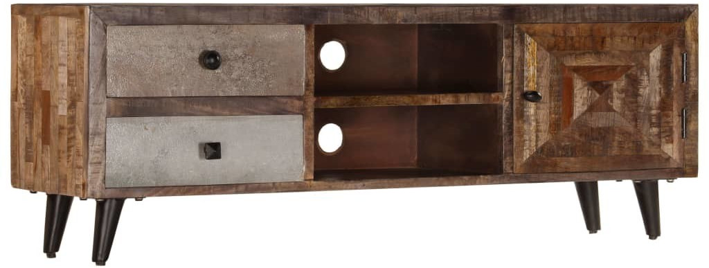 VidaXL Meuble TV bois de manguier 118 x 30 x 40 cm