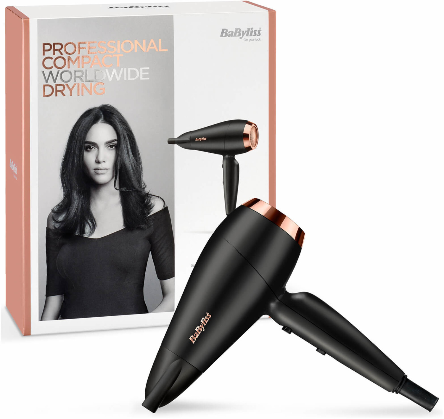 Buy BaByliss 6344U Professional Compact Travel Hair Dryer 1600W from £