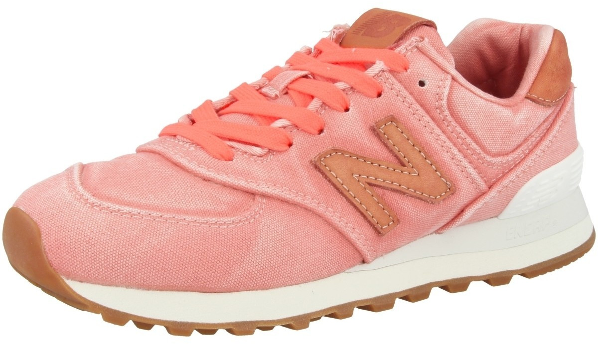 Buy New Balance Women's 574 Stone Wash tahitian pink with marzipan from Â£90.00 (Today) â Best 