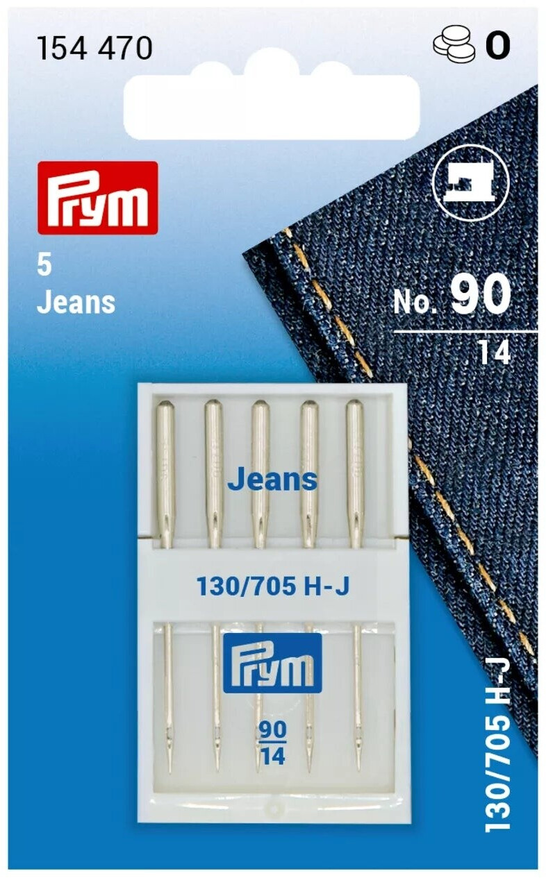 Prym Nähmaschinennadeln „Jersey“ – Speziell Für Elastische Stoffe Wie Jersey, Strickware & Elasthan, Stärke 90, 5er-Pack
