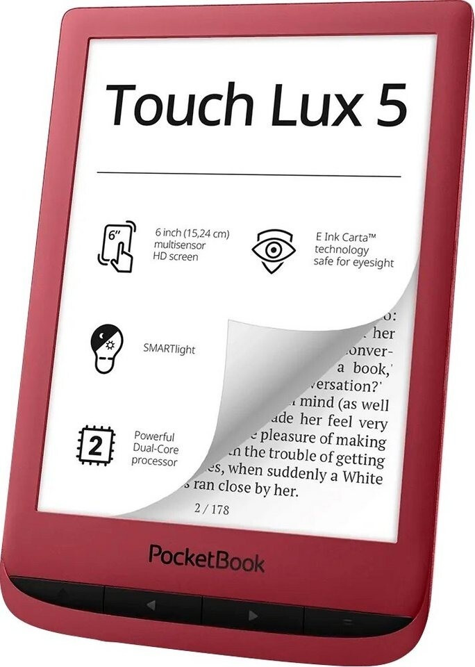 PocketBook Touch Lux 5 Red