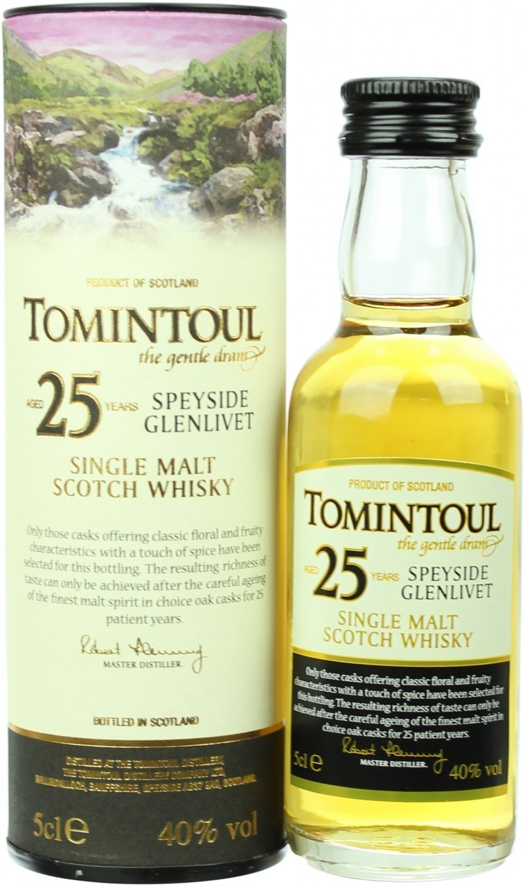 Tomintoul 25 Jahre 40.0% 0,05l ab 16,00 € | Preisvergleich bei idealo.de