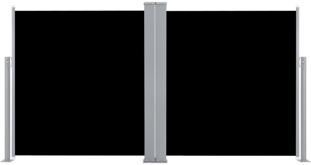vidaXL Retractable side curtain 600 x 100 cm Black