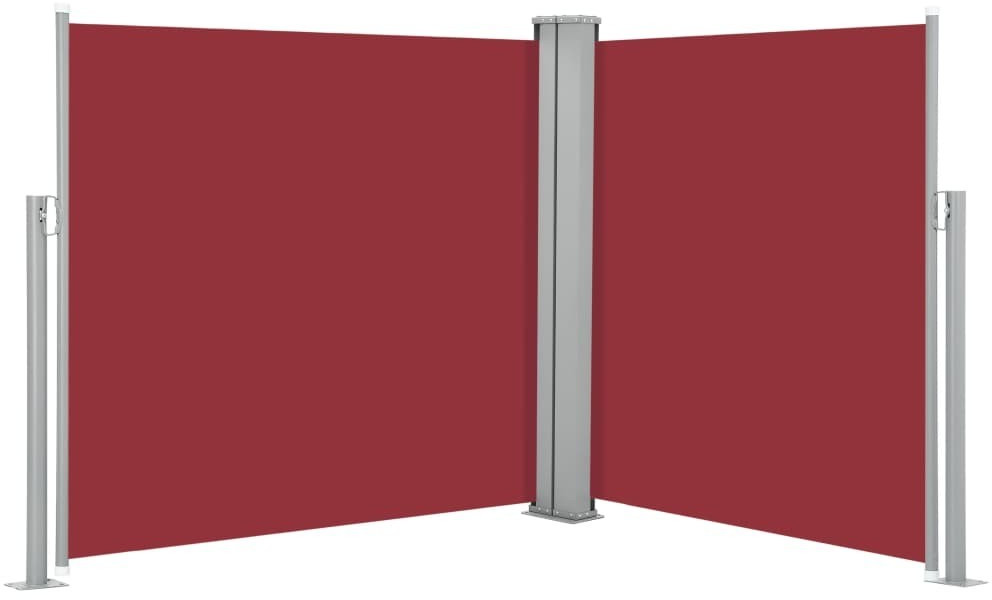 vidaXL Retractable side curtain 600 x 100 cm Red