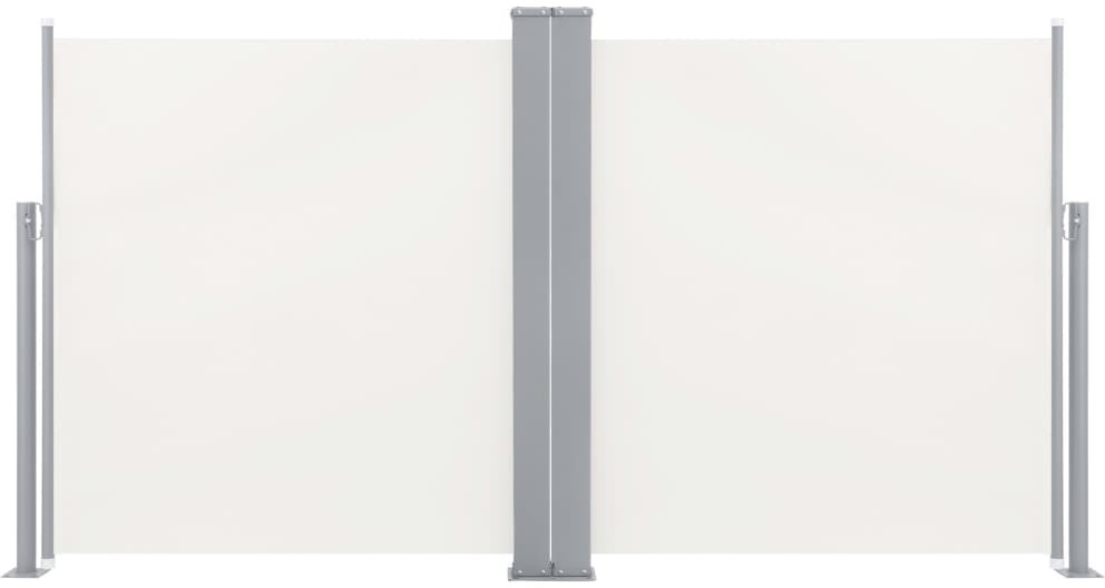 vidaXL Retractable side curtain 600 x 100 cm Cream