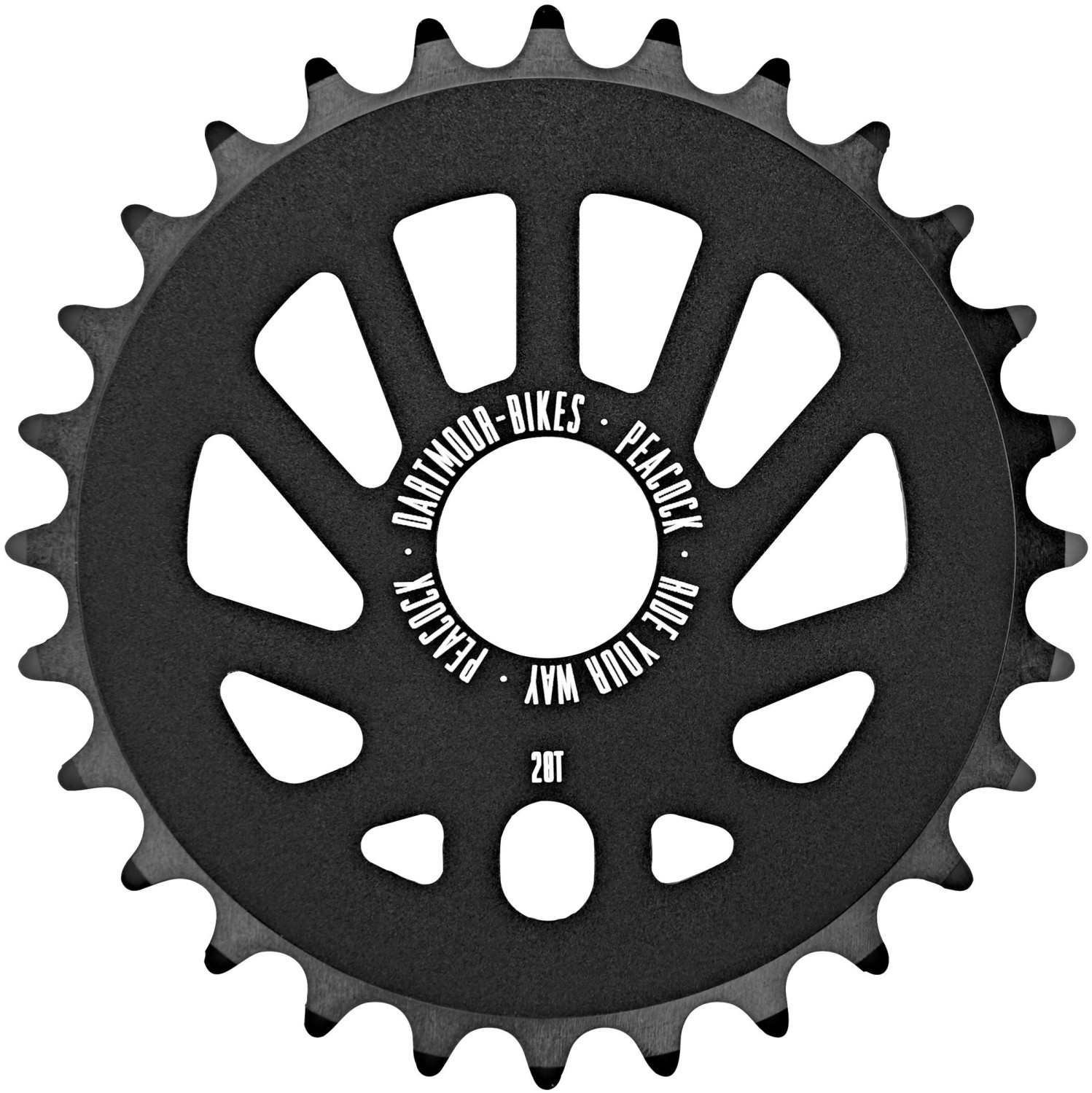 Dartmoor Peacock Chainring black 25T