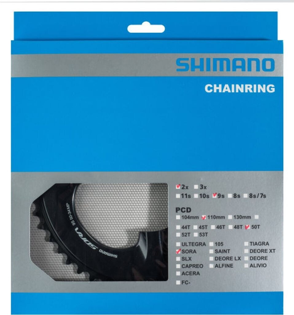 Plateau De Pédalier SHIMANO Sora FC-R3000 50 Dents - Pour Transmission Vélo Route, Compatible Sora