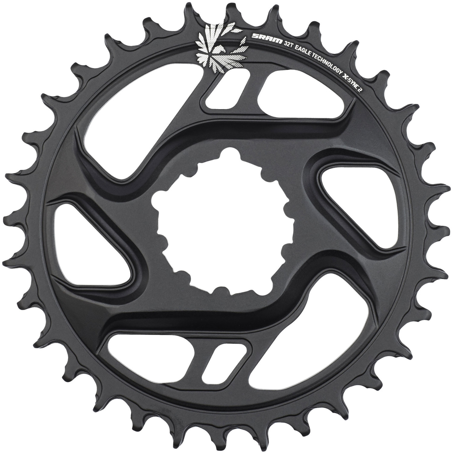 SRAM X-Sync Eagle CF Chainring 6mm 12-fach black 30T