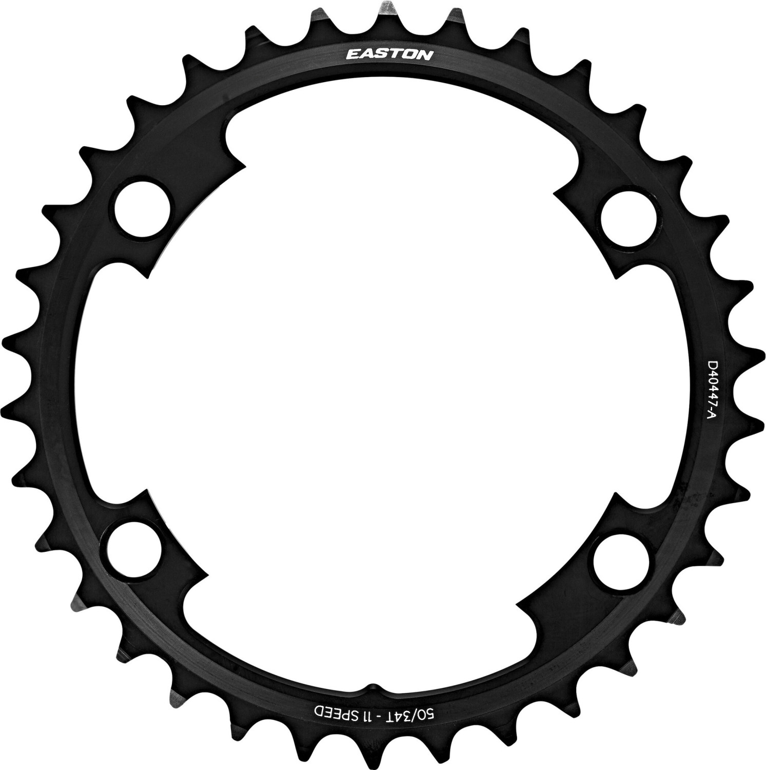 Easton Cinch Shifting Ring Chainring 4-Bolt 2x11-fach black 50T