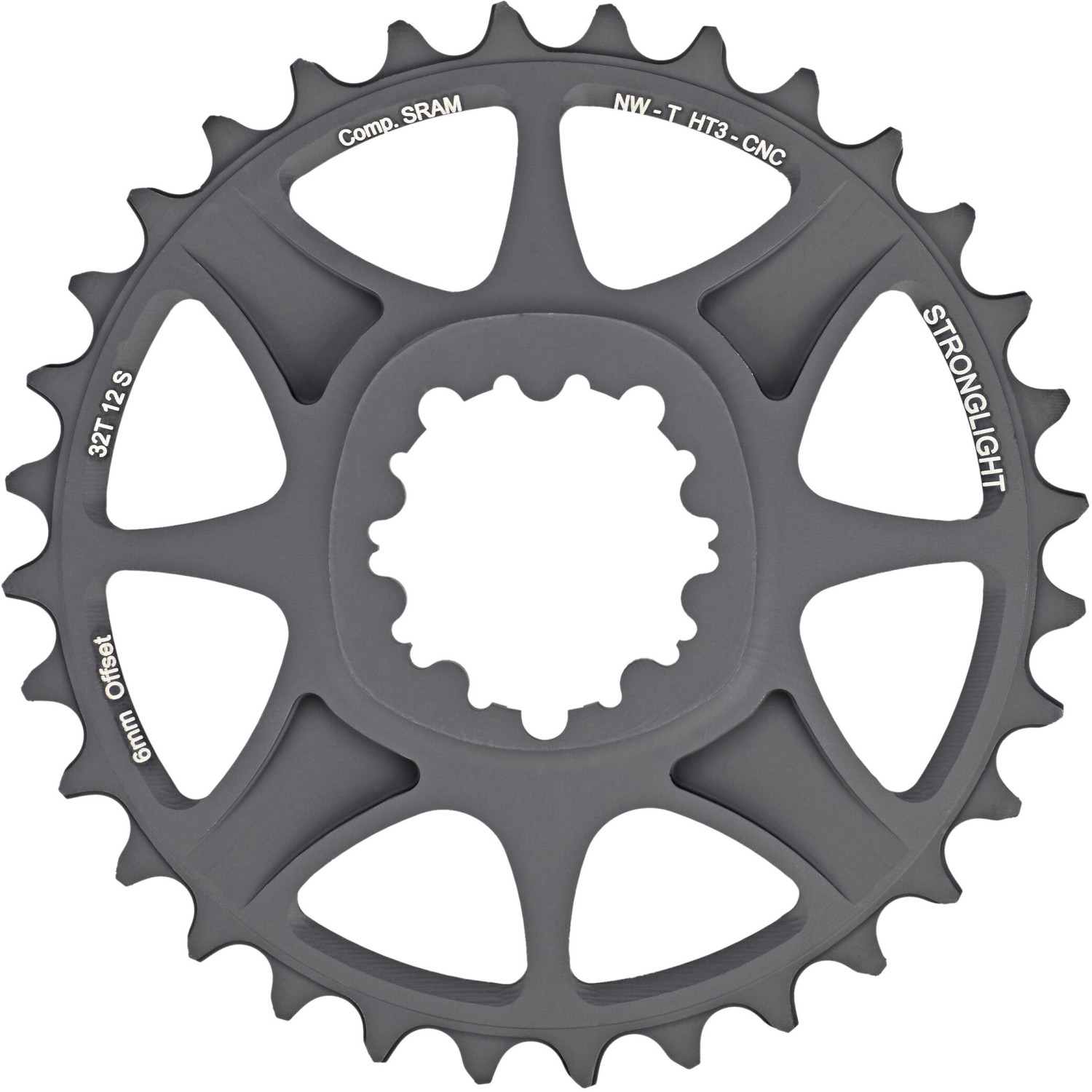Stronglight MTB Chainring DM HT³ 1x12 grey 32T