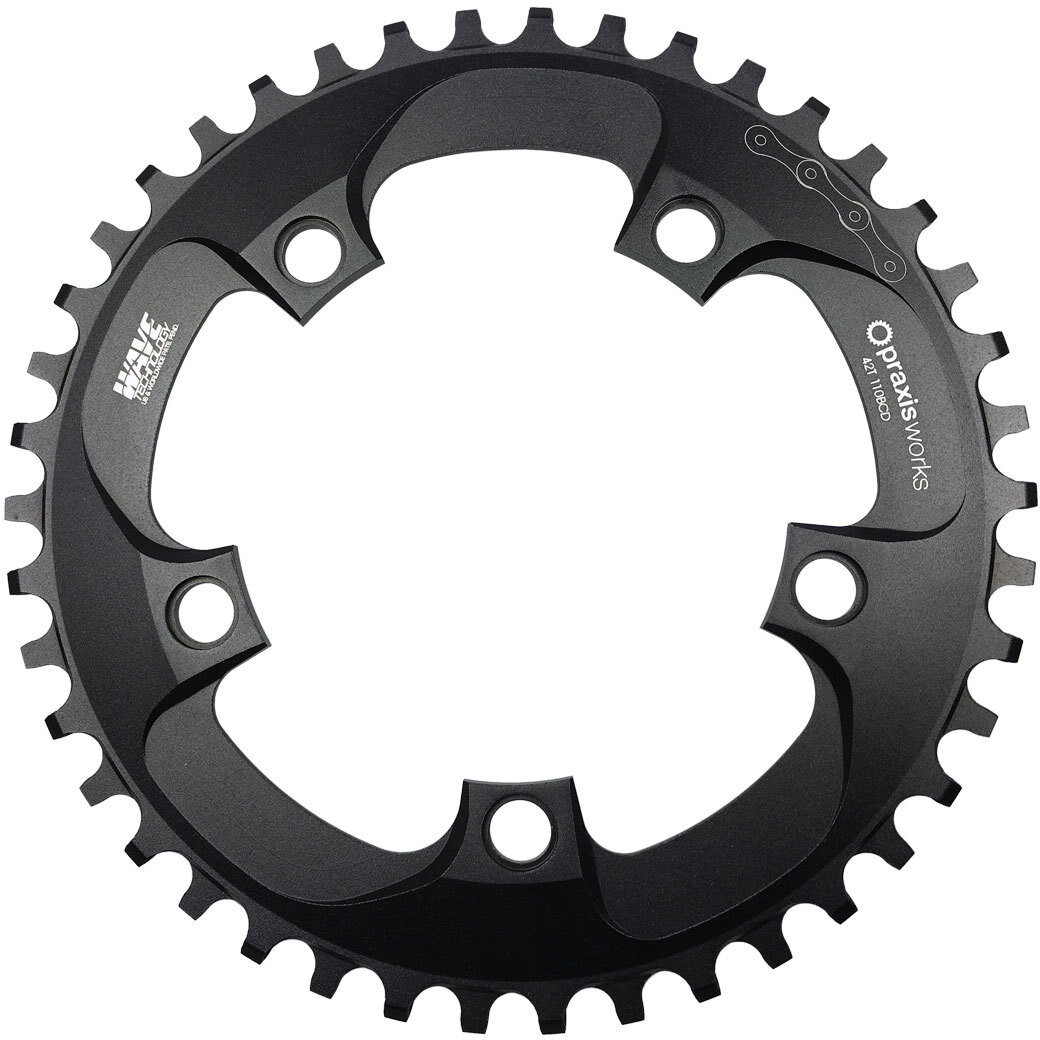 Praxis Works Road Wave Tech Chainring 1-fach Ø110mm BCD 40T