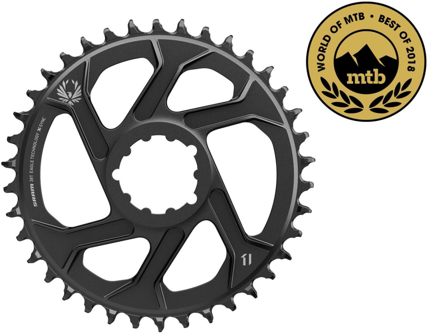 SRAM X-Sync Eagle Chainring DM 12-fach 3mm black 36T