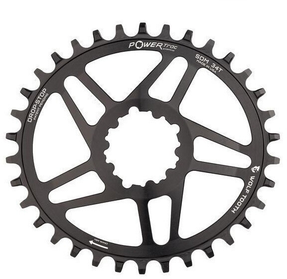 Wolf Tooth Components Elliptisches Chainring DM BB30 black 32T