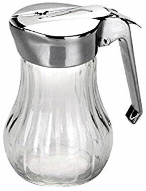 ibili 755300 Honey dispenser, 250 ml, glass, transparent / silver, 8 x 8 x 15 cm