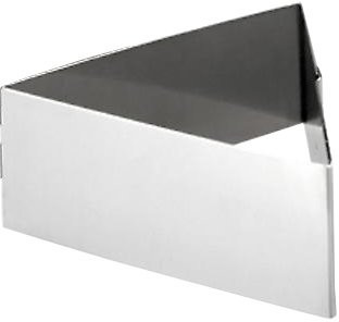 ibili Dessert ring triangle 8x4.5 cm made of stainless steel, silver, 8 x 4.5 x 8 cm