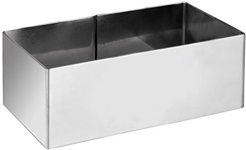 ibili Dessert ring rectangular 8x5x4.5 cm made of stainless steel, silver, 8 x 5 x 4.5 cm