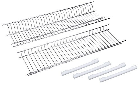 Sauvic 92175-Dish rack for 75 cm cabinets, made of 304 stainless steel (2 pieces)