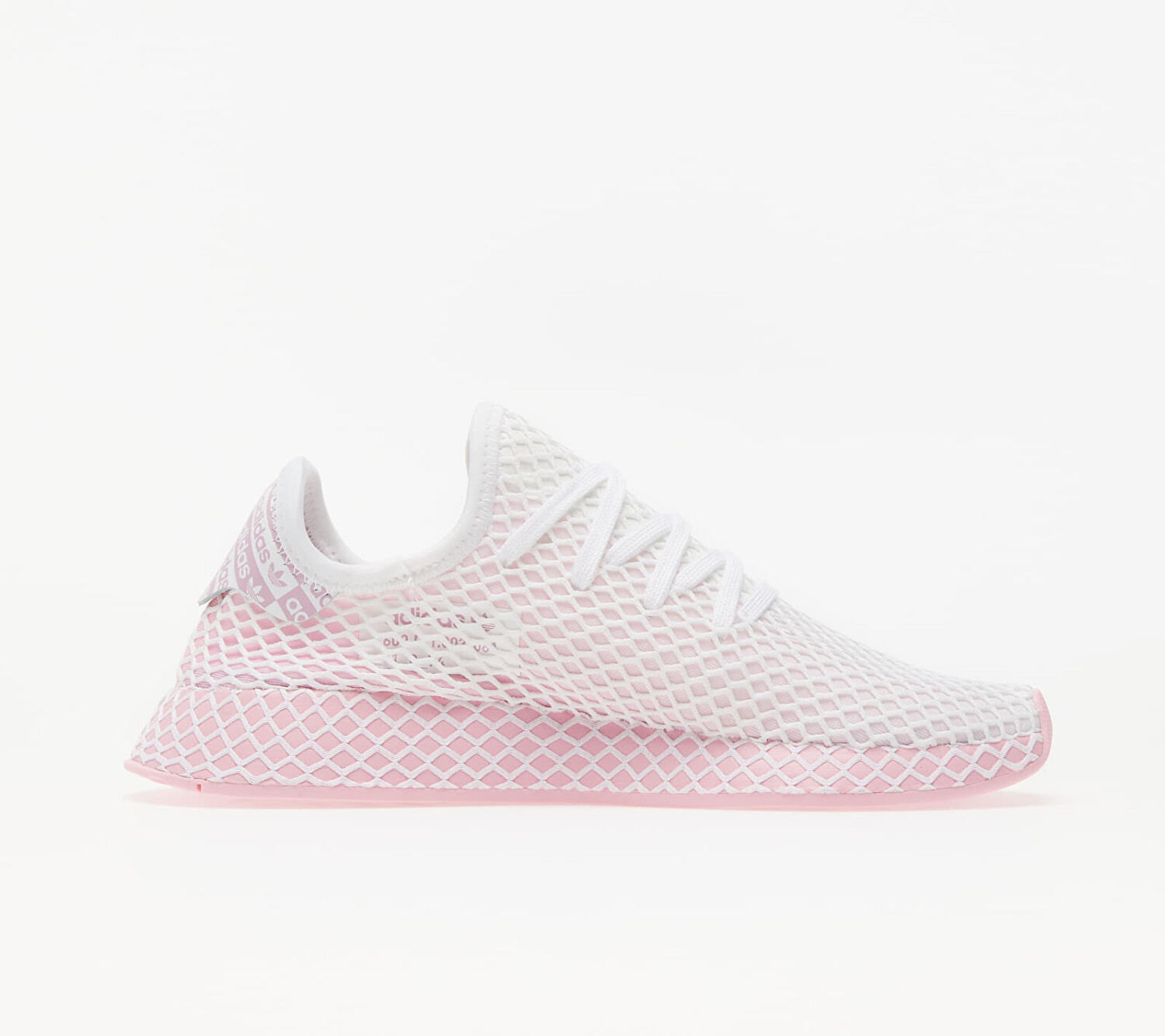 adidas deerupt white and pink