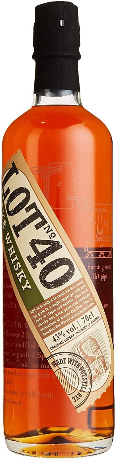 Lot No. 40 Canadian Rye Whisky 43% 0,7l