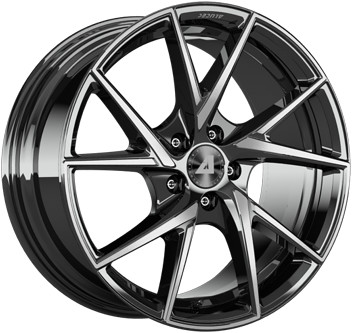 Alutec ADX.01 (8,5x19) diamond black front polished