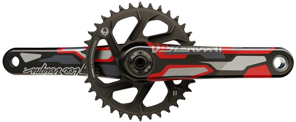 Truvativ Desc Eagle DH CoLab Troy Lee Designs Crankset 36Z DM red 170mm