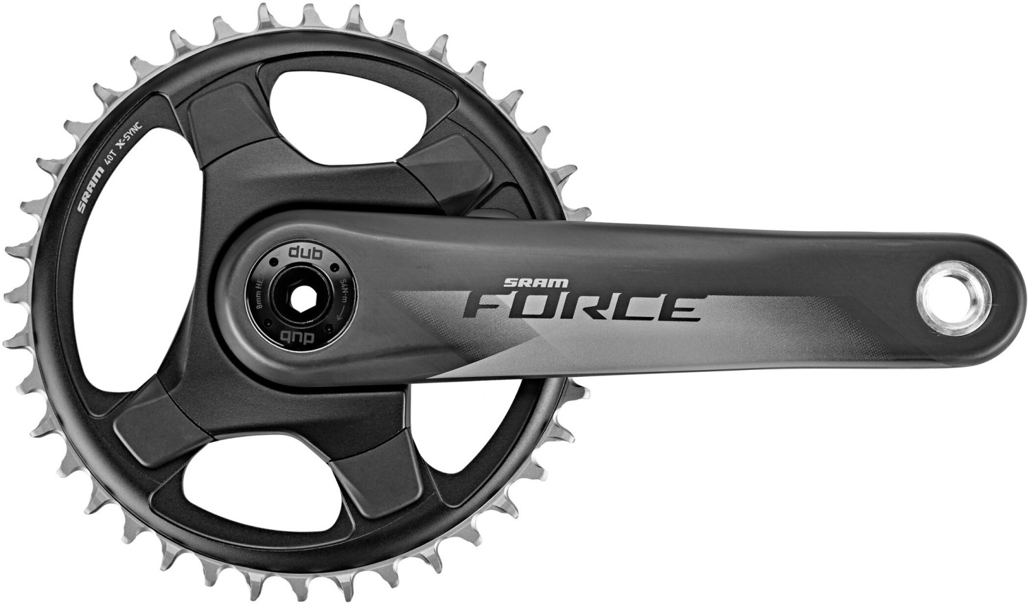 SRAM Force AXS D1 Crankset 40T DUB black 170mm
