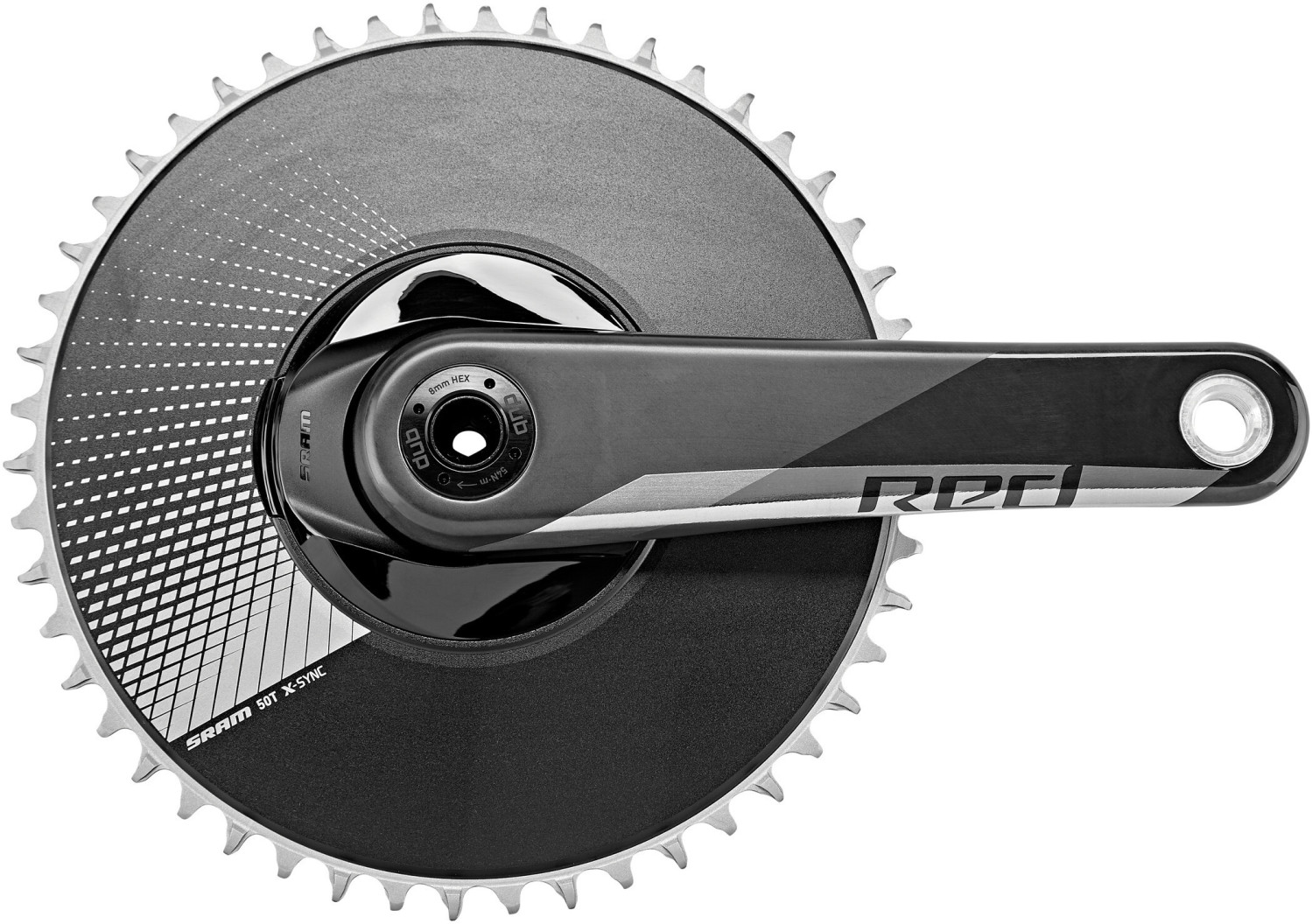 SRAM RED 1 D1 DUB Aero Crankset 50T black 165mm