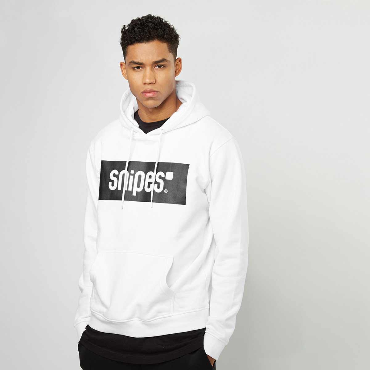 Snipes Hooded-Sweatshirt Box Logo white/black
