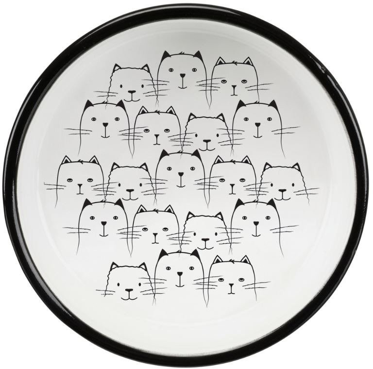 Trixie Gamelle pour chat 0.3l 15cm Black White