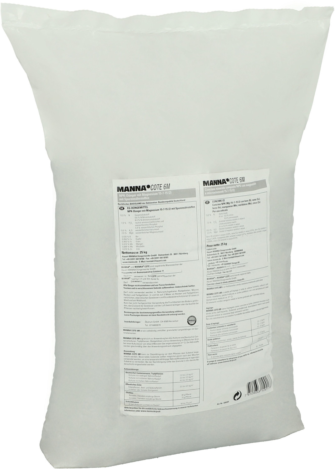 Manna COTE 6M mit Spurennährstoffen 25 kg Sack ab 93,05