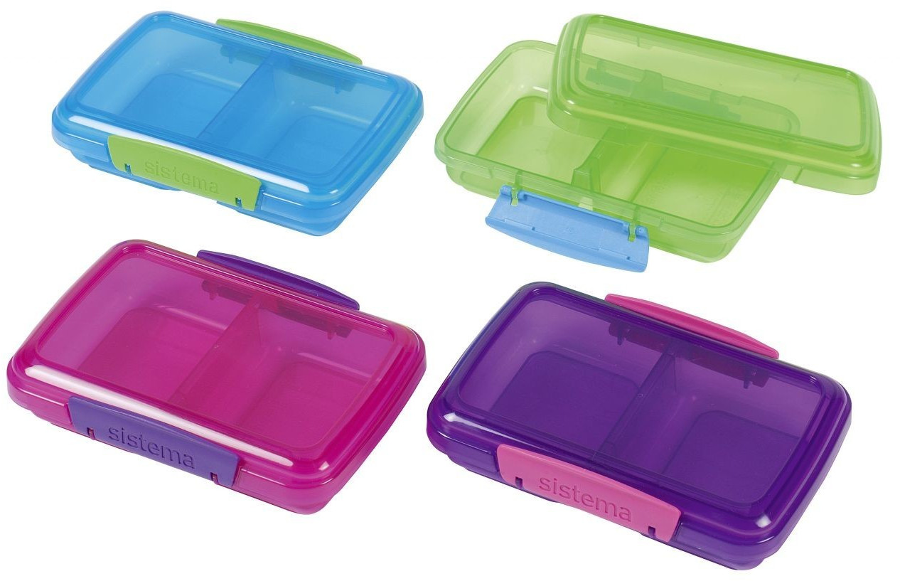 Sistema Small 350mL Split Container Lunchbox - Assorted*