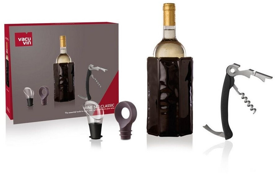 ab Vacu Preisvergleich Wein € | bei 21,95 Klassik, Geschenkset Wein-Zubehör Weinkühler Vin mit