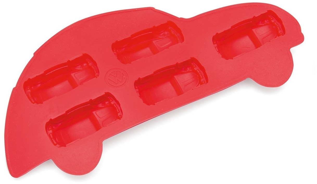 VW Collection Ice cube mold VW T1 Bulli & Beetle mold, (1 piece), freezer and ovenproof, red