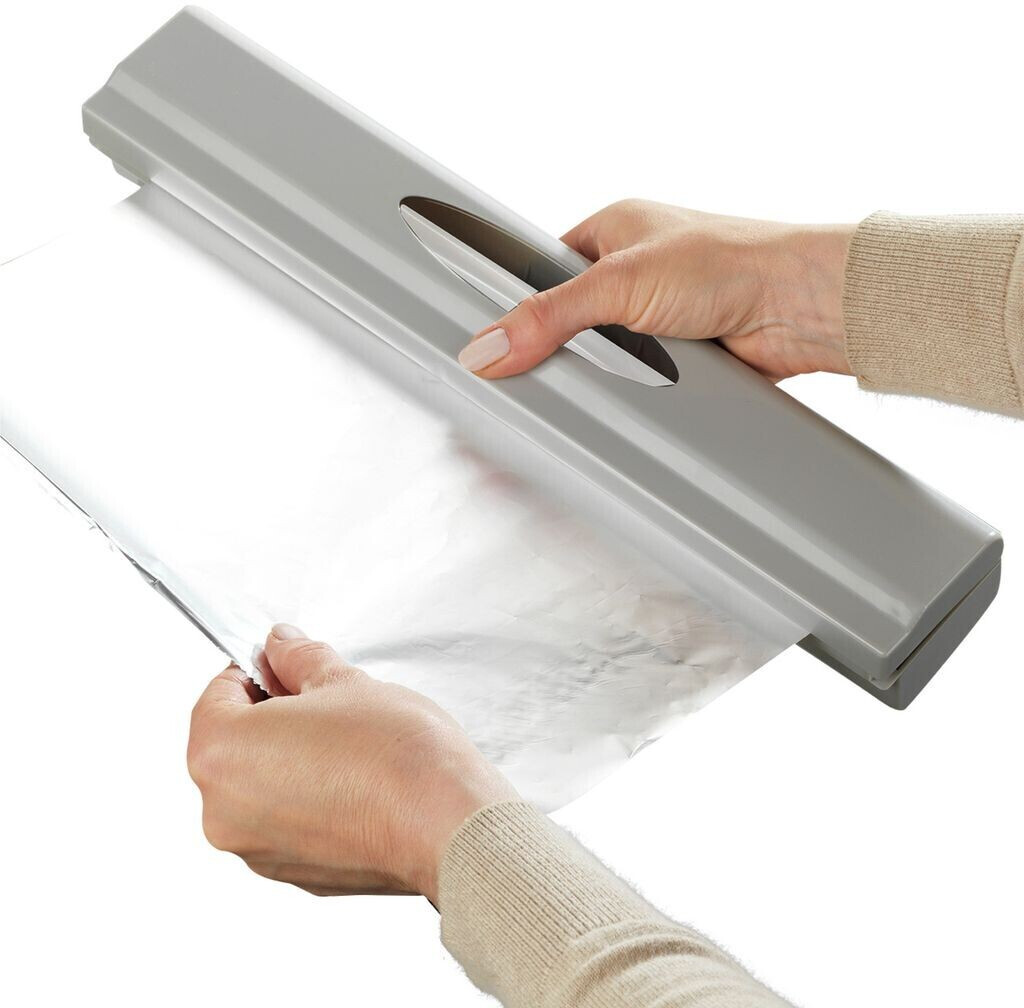 Wenko Foil dispenser Perfect-Cutter, with window, light gray