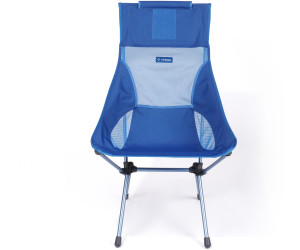 Helinox Sunset Chair black/blue Campingstuhl hohe Rückenlehne breite Sitzfläche 
