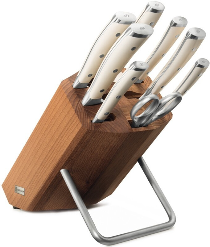 Wüsthof Classic Ikon Knife Block 8 pcs Thermal Beech white