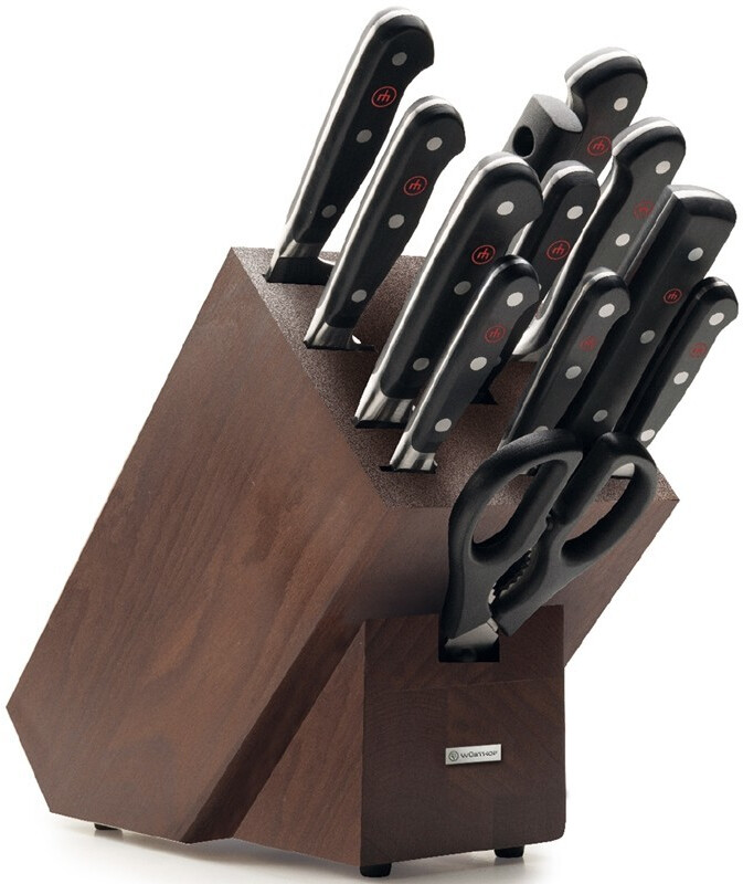 Wüsthof Classic Knife Block 12 pcs Beech light brown