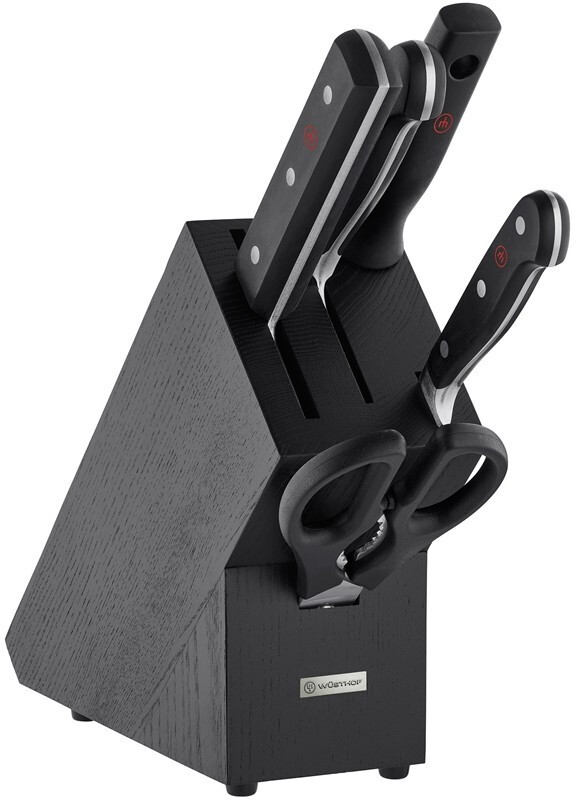 Wüsthof Classic Knife Block 5 pcs Beech black